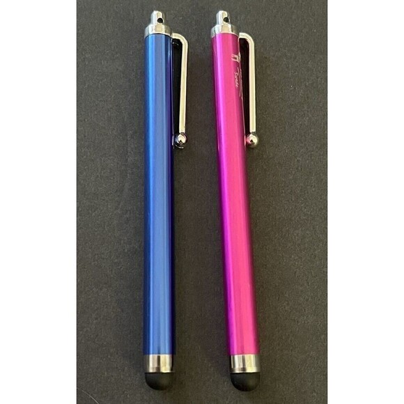 The Friendly Swede Stylus Pens Pink Blue Micro-Knit Fiber Tip Capacitive Lot 2x - Picture 1 of 6